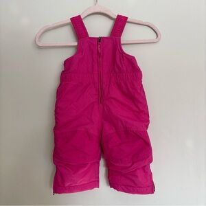 L.L. Bean cold buster snow bib snowsuits Vibrant Pink 6-12 months